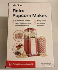 Vonshef popcorn machine retro - popcorn,