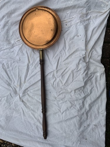 Antique copper bed warming - bed, pan