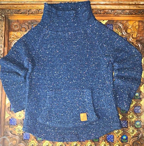 Weird fish navy speckled - fish, knit