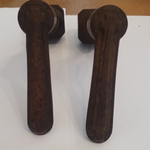 Pair art deco - art, brown