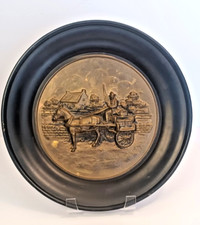 Vintage Brass Wall Plaque