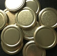 New pack of 30 Gold jam jar lids 63mm twist top on off chutney replacement