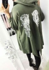 Women Sequin Angel Wings Back
