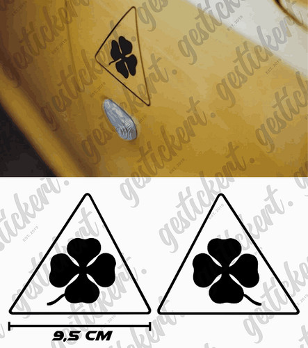 Quadrifoglio sticker for - 2x,