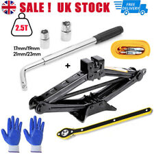 2.5T Scissor Jack+Extendable Wheel Wrench Brace Socket Car Van Tire Hand Tool UK
