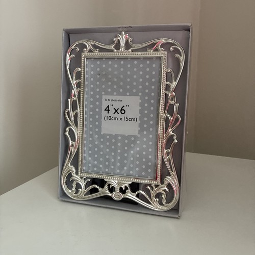 Ornate silver metal - silver,
