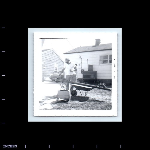 Old square photo man - square,