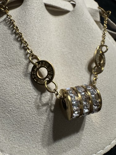 Pvd 18k gold tone metal - tone,