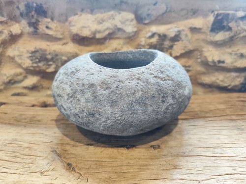 Natural riverstone plant pot - riverstone, /