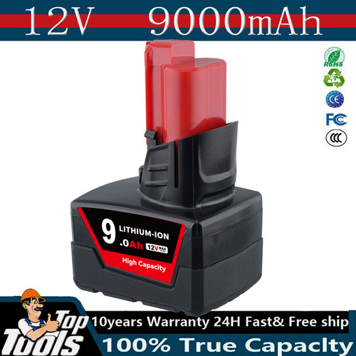 12v 0ah ion battery - 9.0ah, li-ion