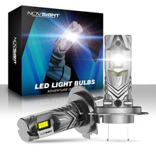 NOVSIGHT 22000LM H7 LED Headlight Bulbs Kit High Low Beam 6500K NO Error Free