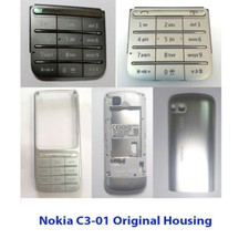 100% Genuine Original Nokia C3-01, 301 Keypad, BackCover, Middle Fascia Housing