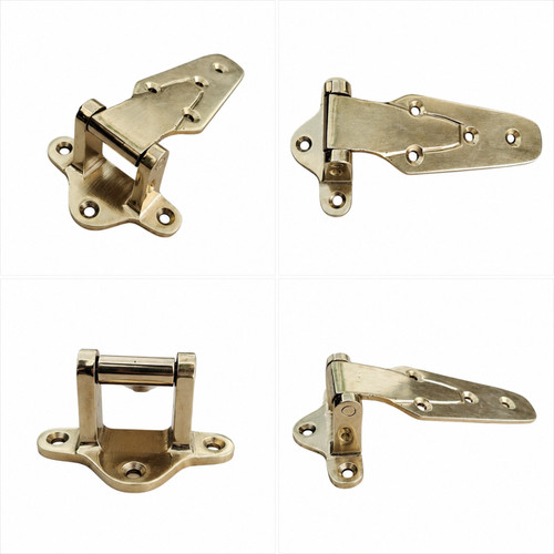 Solid brass ice box hinges - x,