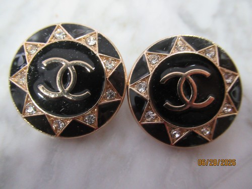 Chanel buttons 24mm black - chanel,