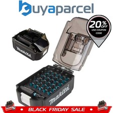 Makita E-03084 31 Pc Black Impact Driver Impact Screwdriver Bit Set Battery Case