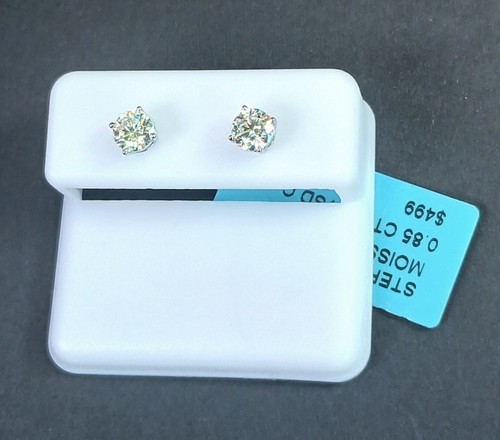 Sterling silver moissanite - silver,