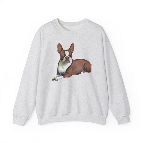 Boston terrier brown - boston, white