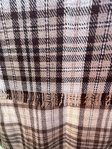 Traditional plaid blanket - plaid,