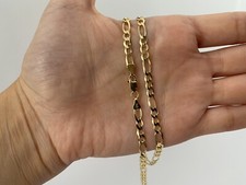 10k Yellow Gold Solid Figaro