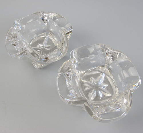 Victorian glass butter pats - glass,
