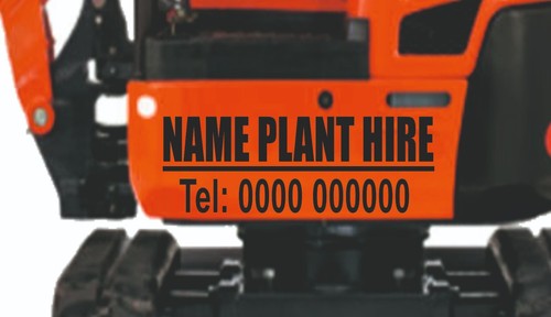 Mini digger fork lift hire - digger,