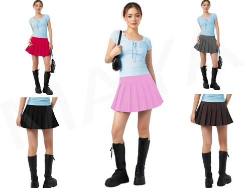 Girls women pleated round - girls,