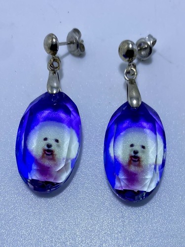 Bichon frise dog crystal - bichon,