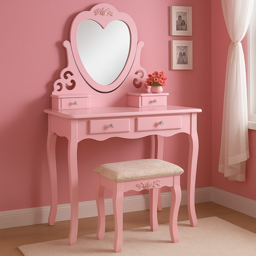 Pink heart dressing - pink,