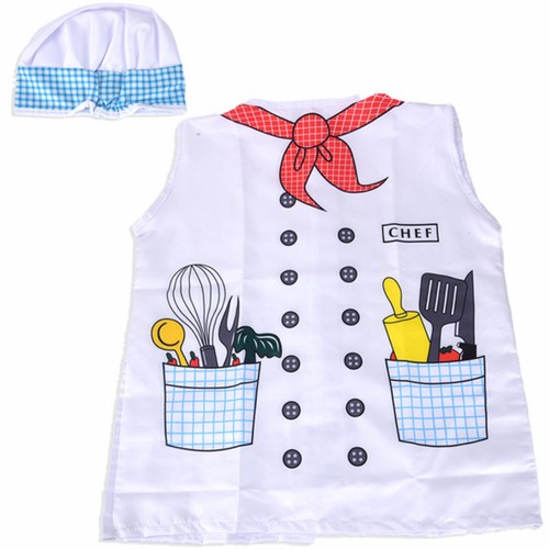 Kids chef costume sleeveless - chef,