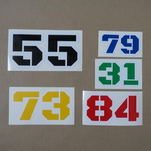 Custom race numbers vinyl - race,