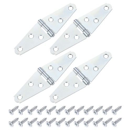 Pcs silver strap - hinges, 2"