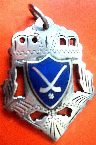 Irish silver hurling - hurling, fob