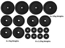 Weights plates metal - metal, vinyl