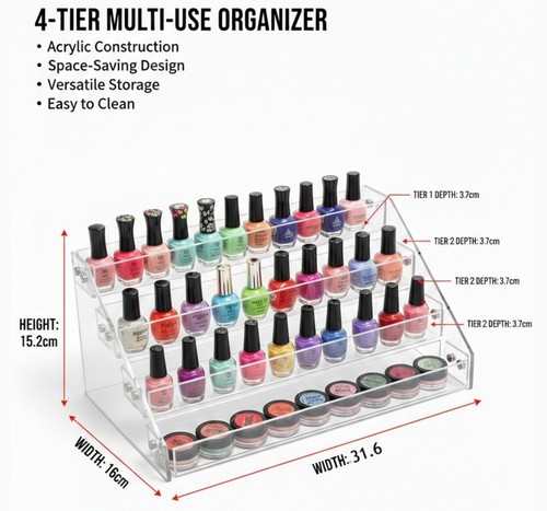 Acrylic nail polish display - nail,