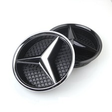 185mm 185mm Mercedes Mesh Grille Emblem - For W204/W205/W213 E-Class Models