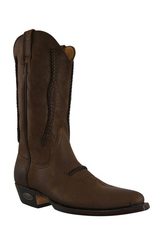 Loblan 206 pointed toe brown - toe,