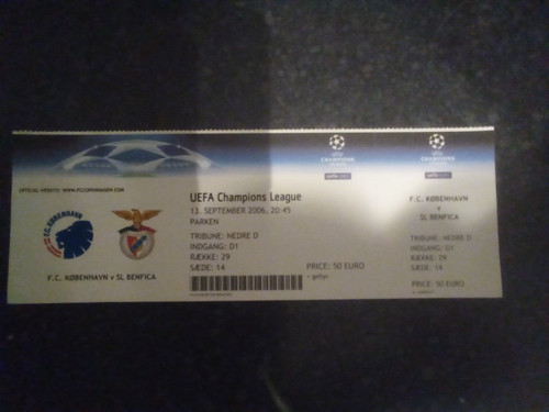 Copenhagen benfica 2006 - copenhagen, vs