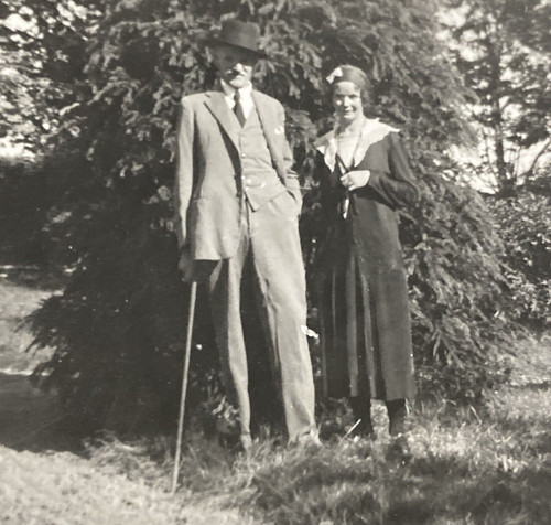 1930s older man with cane - 1930s, &