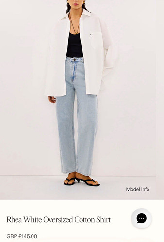 Dissh rhea white - dissh, oversized