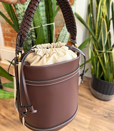 Zara brown bucket bag - zara,