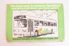 Bus Coach Timetable Midland Red Redditch Reddibus October 1979