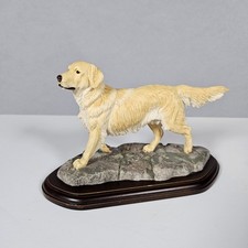 Teviotdale Golden Retriever On Paving Base Ornament Figurine