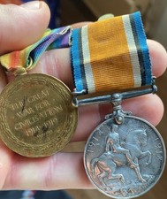 WW1 Pair Victory & War Medal