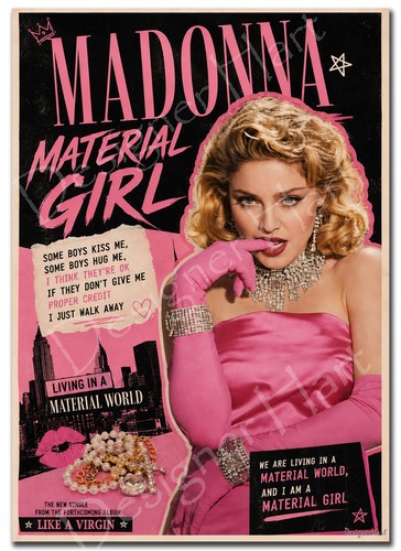 Madonna material girl poster - material,