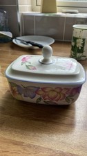 Royal Doulton "Blooms" butter dish, part of the Expressions range