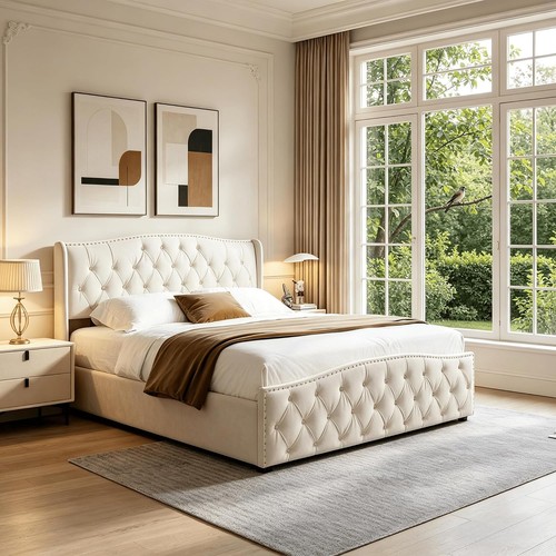 Ottoman storage bed frame 4ft6 - ottoman,