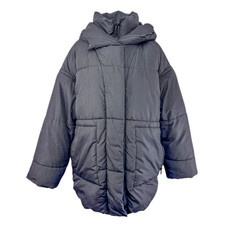 Monki Black Padded Puffer Coat