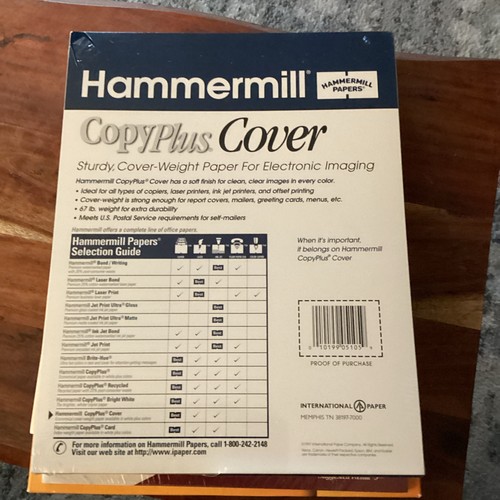 Hammermill copyplus cover - copyplus,