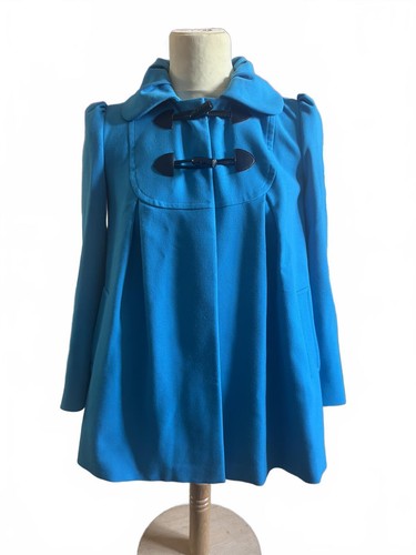 Papaya blue toggle cape coat - papaya,