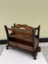 Canterbury Magazine Rack Vintage 1950s - 1960s solid wood